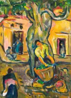 Irma Stern, Fruit Sellers, Madeira, oil on canvas