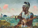 George Pemba, Man Smoking a Pipe