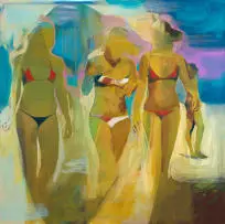 Kate Gottgens, Bathers, oil on canvas
