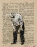 William Kentridge, Untitled (For Linda G), pastel on found paper