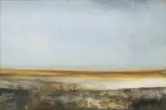 Harold Voigt, Arid Landscape, oil on board