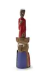 Johannes Maswanganyi, Peace, carved and painted wood