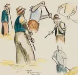 Peter Clarke, Teslaarsdal (sic), watercolour on paper
