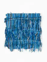Gabrielle Kruger, Untangling the Blues, 2024, acrylic on board