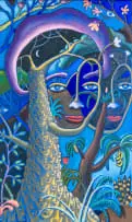 Marlene Steyn, Her Night In Shining Amour, oil on canvasboard
