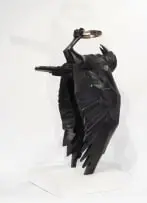 Rina Stutzer, Stealing the Hole in the Sky, cast bronze and patina, on a marble base