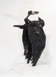 Rina Stutzer, Stealing the Hole in the Sky, cast bronze and patina, on a marble base