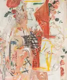 Jeanne Hoffman, We are Drawn II, acrylic on canvas