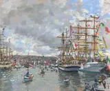 Ken Howard, Preparing for the Tall Ships Race, oil on canvas
