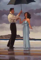 Jack Vettriano, The Proposal, oil on canvas