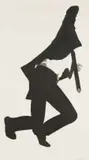 Robert Longo, Untitled (Frank), Men in the Cities Series, lithograph on paper
