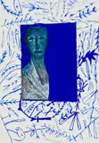 Mimmo Paladino, Tesoro (Treasure), drawing, watercolour, gouache and collage on paper