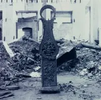 Carlos Garaicoa, Acerca de la caja del reloj y del tiempo que se ha ido (About the Grandfather's Clock and the Time Is Gone), cibachrome print on Duraflex