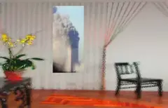 Lucas Samaras, Flower Chair Burn 3, pure pigment on paper