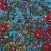 Poh Ling Yeow, Lily Pads, oil on canvas