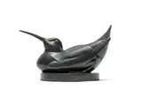 Geoffrey Dashwood, Woodcock, bronze with a green patina