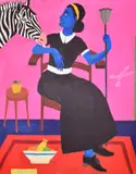 Johannes Petrus Meyer, The Sapphire Oracle, acrylic on canvas