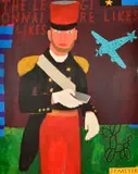 Johannes Petrus Meyer, The Legionnaire Likes Likes, acrylic on canvas