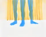 Colijn Strydom, Oedipus (Three Legs), acrylic ink and acrylic paint on wood panel
