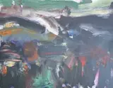 Hentie van der Merwe, River in a Rocky Landscape after Tinus de Jongh II, oil on canvas