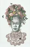 Judy Woodborne, Frida Fiesta – Portrait of Frida Kahlo, paper construction and mixed media on paper