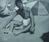 Karin Preller, Chris and Karin, Scottsburgh, 1960s, oil on canvas