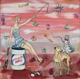 Martine Margoles, Miss Treat, 2024, acrylic on canvas board