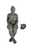 Manuela Holzer, Woman III and Cat II, two, 2023, bronze