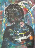 Mbali Tshabalala, Inqondo, Ilizwe ne Nhliziyo, 2024, mixed media on archival paper