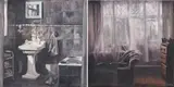 Nellien Brewer, Lockdown Interiors, diptych, 2021, oil on canvas