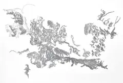 Nellien Brewer, When the Shoe Doesn't Fit, 2024, digital text and blind embossing on Fabriano paper