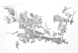 Nellien Brewer, When the Shoe Doesn't Fit, 2024, digital text and blind embossing on Fabriano paper