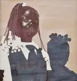 Nonceba Thami Dwanya, Lulama, 2023, gouache and ink on masonite board