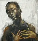 Patrick Seruwu, Me Myself and I, 2024, oil on canvas