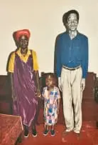 Rick Baloyi, Va Kokwani (My Grandparents), 2024, soft pastels on soft pastelmat paper