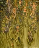 Rosemary Joynt, Flame Vine, oil on belgian linen