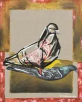 Kuningi by Richard (Specs) Ndimande, 2024, oil on Belgian canvas, sold Oct 2024