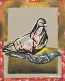 Richard (Specs) Ndimande, Kuningi, 2024, oil on Belgian canvas