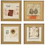 n Lewe in Lap (The Fabric of Life), four by Titia (Elizabeth Laetitia) Ballot, 2016, collage on canvas, offered Oct 2024