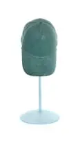 Zach Taljaard, Fragile Little Egos (Cap), 2023, glazed porcelain with powder-coated stand