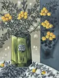 Zonia Nel-Scheffer, Everlasting Fynbos in Vase, oil on canvas