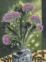 Zonia Nel-Scheffer, Pink Blombos in Vase, oil on canvas
