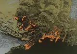Nils Burwitz, Aerial View, colour screenprint on paper