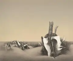Wendy Vincent, Namib, colour lithograph on paper