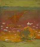 East Africa by Walter Battiss, oil on canvas, offered Oct 2024