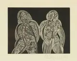 Cecil Skotnes, Ithongo Lokwazi, The Muse of Learning, woodcut and poem on paper