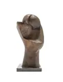 Edoardo Villa, Head II, bronze with a brown patina on a granite base