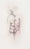 Cecil Skotnes, Abstract Figure, pastel and pencil on paper