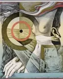 Armando Baldinelli, Abstract Composition with Figures and Landscape, colour lithograph on paper