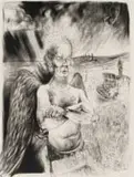 Diane Victor, Service with a Smile, lithograph on paper